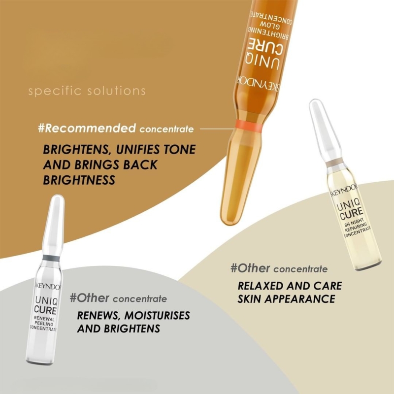 Skeyndor Uniqcure Brightening Glow Concentrate 7 * 2ml_ Tinh chất làm trắng và đều màu da